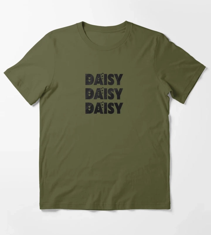 Daisy Personalized Custom Girl Name T-Shirt Olive Green
