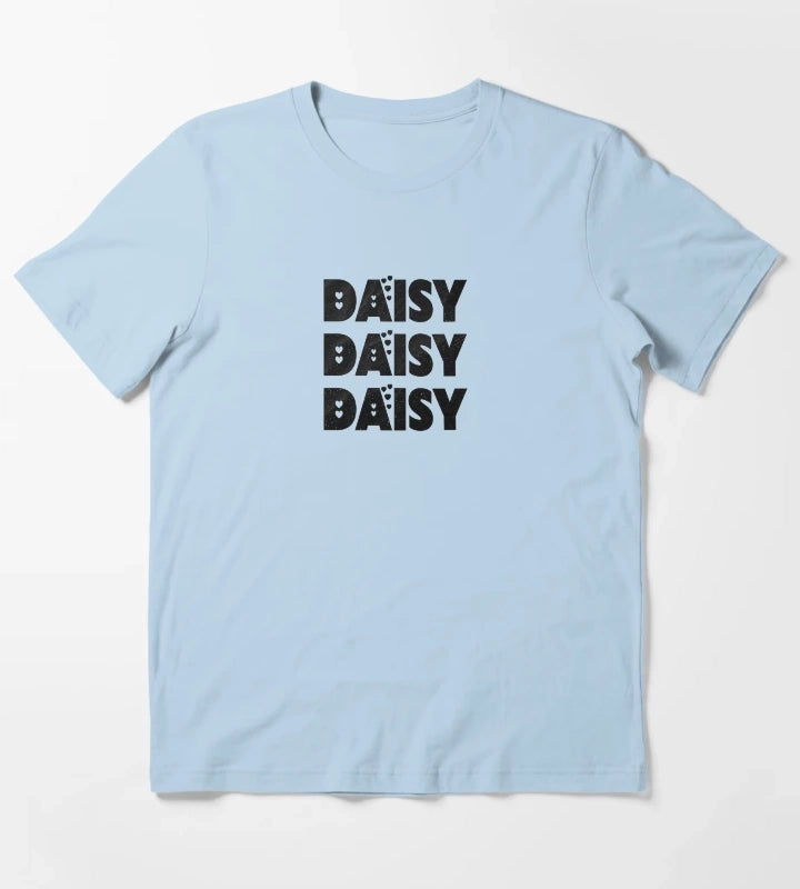 Daisy Personalized Custom Girl Name T-Shirt Sky Blue