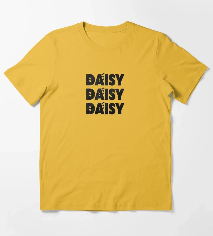 Daisy Personalized Custom Girl Name T-Shirt Yellow