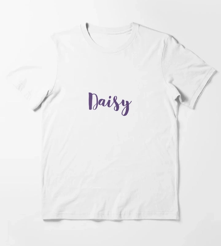 Daisy Personalized Design T-Shirt White