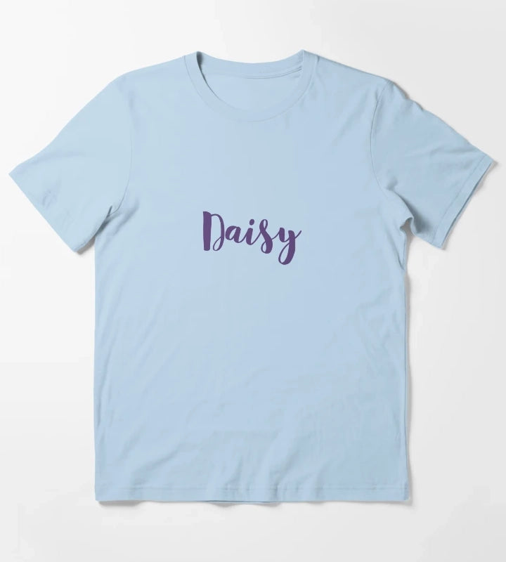 Daisy Personalized Design T-Shirt Sky Blue