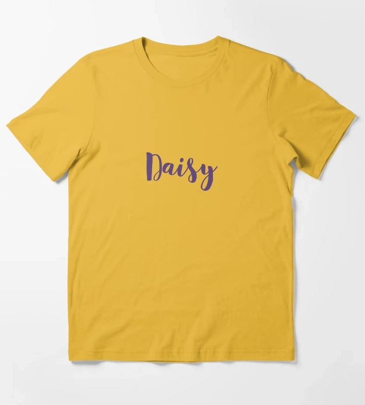 Daisy Personalized Design T-Shirt Yellow