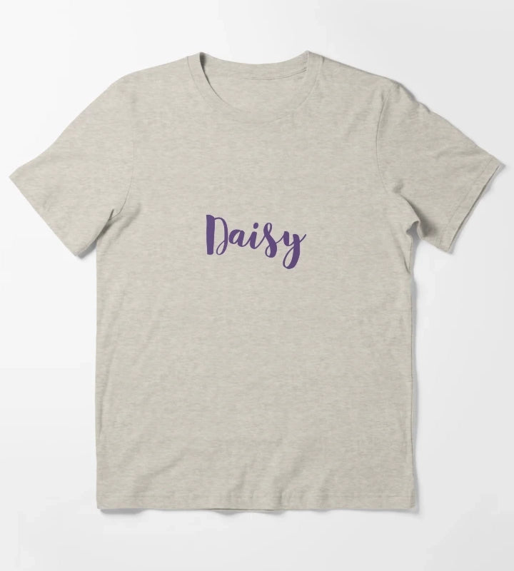 Daisy Personalized Design T-Shirt Cream