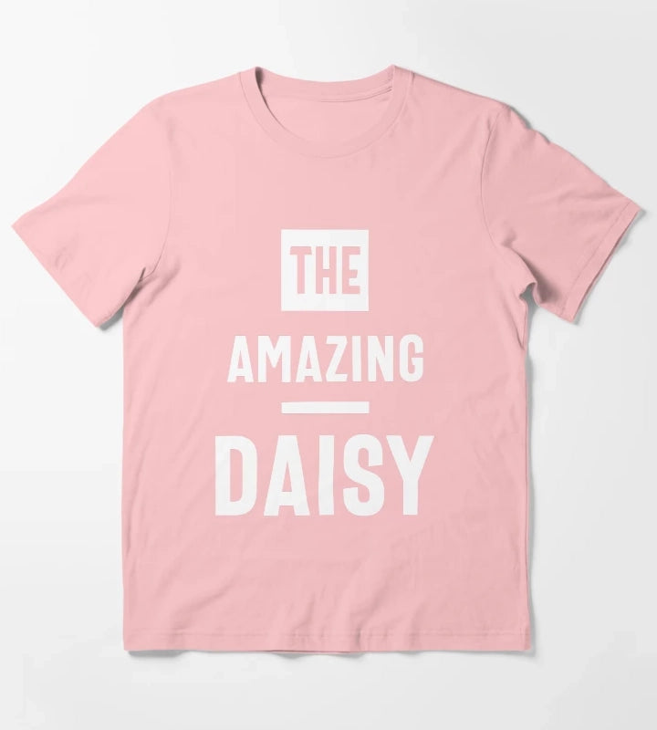 Daisy Personalized Name Birthday Gift T-Shirt Dark Grey
