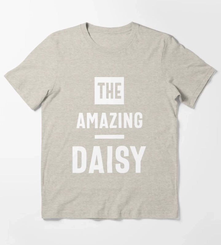 Daisy Personalized Name Birthday Gift T-Shirt Cream