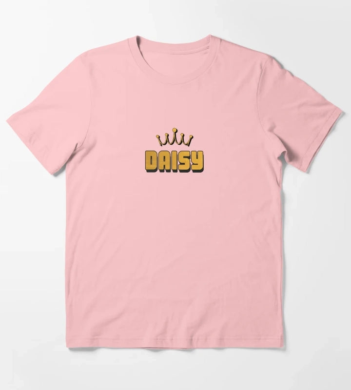 Daisy Personalized Name Cool Custom Gift for Girls Teens T-Shirt Dark Grey