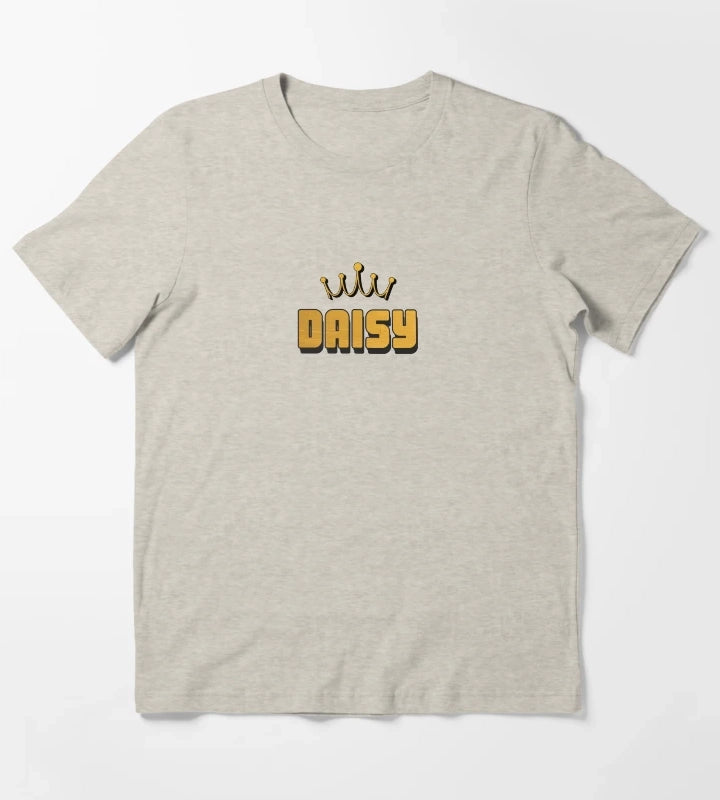 Daisy Personalized Name Cool Custom Gift for Girls Teens T-Shirt Cream