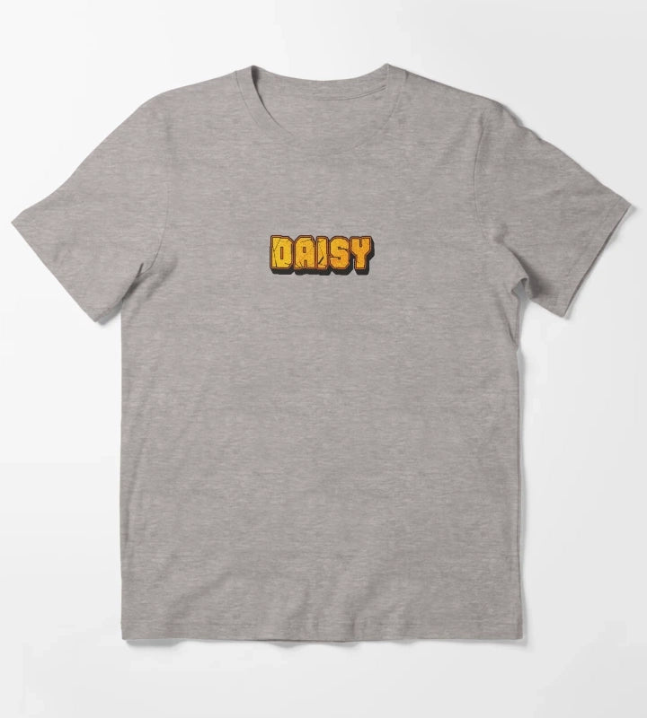 Daisy Personalized Name Cool Funny Custom Gift for Women and Girls T-Shirt Heather Grey