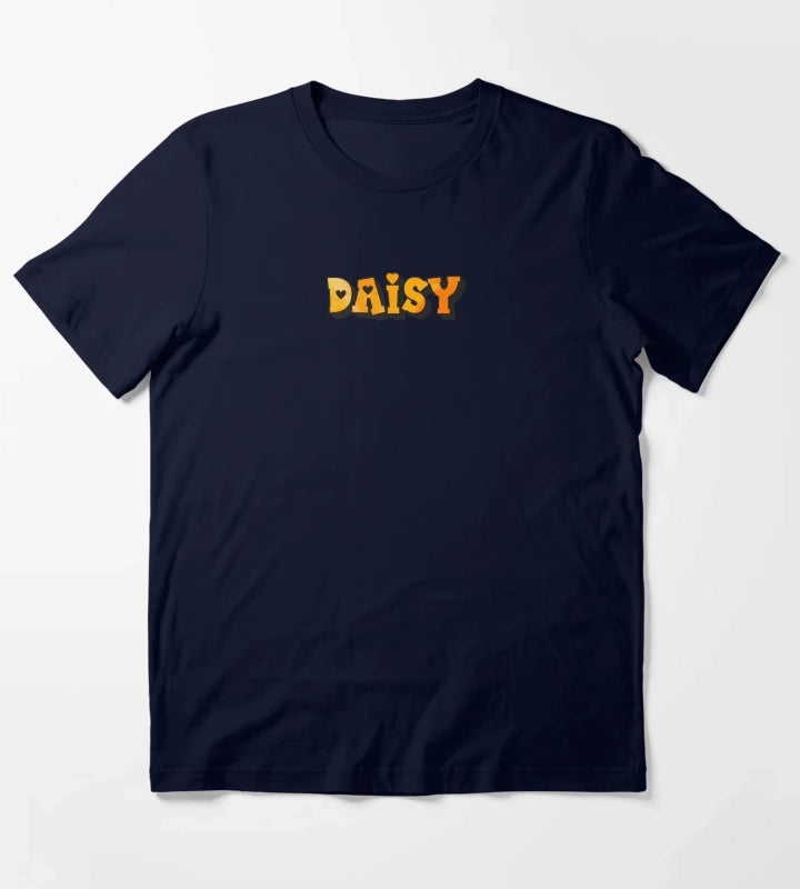 Daisy Personalized Name Custom Gift for Girls Teens T-Shirt Navy