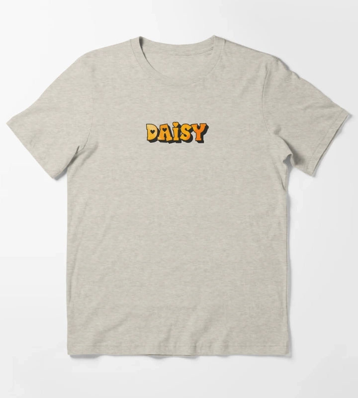 Daisy Personalized Name Custom Gift for Girls Teens T-Shirt Cream