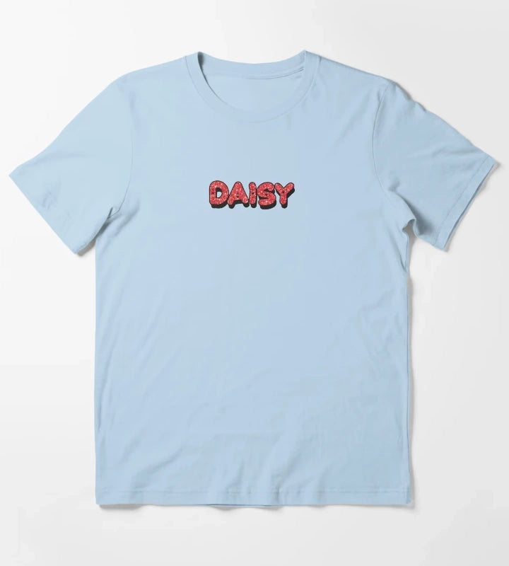 Daisy Personalized Name Funny Cool Custom Gift for Girls Teens T-Shirt Sky Blue