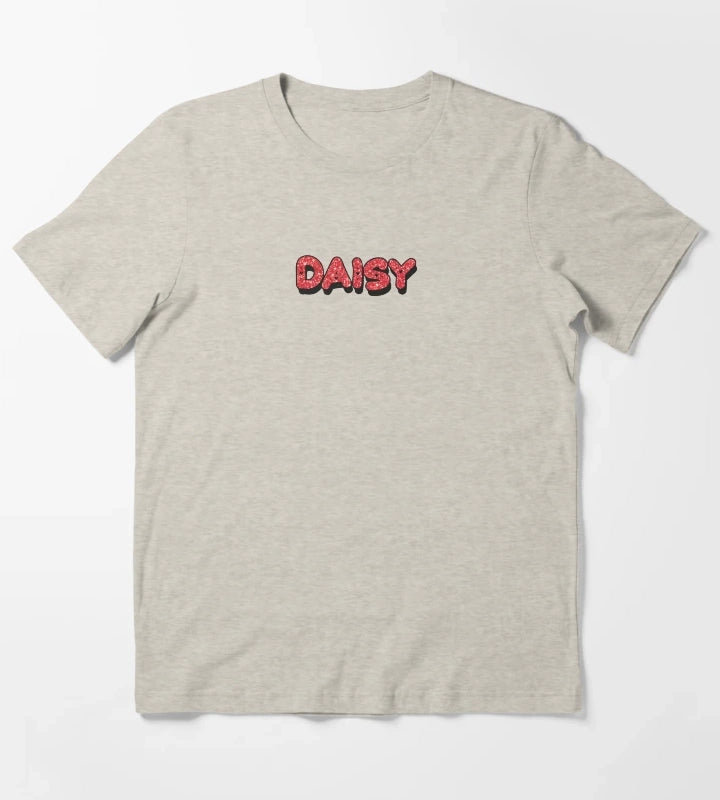 Daisy Personalized Name Funny Cool Custom Gift for Girls Teens T-Shirt Cream