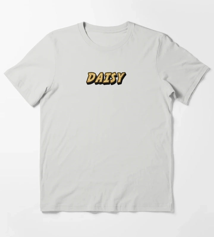 Daisy Personalized Name Funny Cool Custom Gift for Girls and Women T-Shirt Light Grey