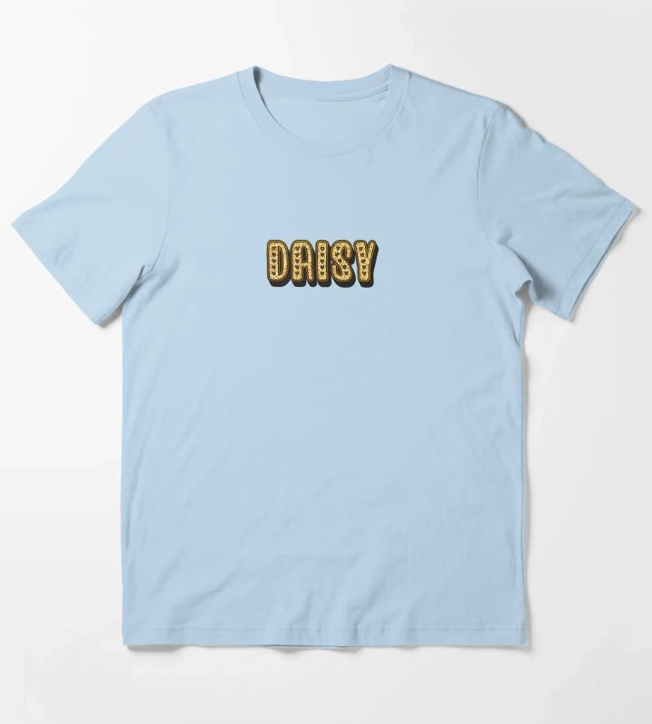 Daisy Personalized Name Funny Cool Custom Gift for Women Girls T-Shirt Sky Blue