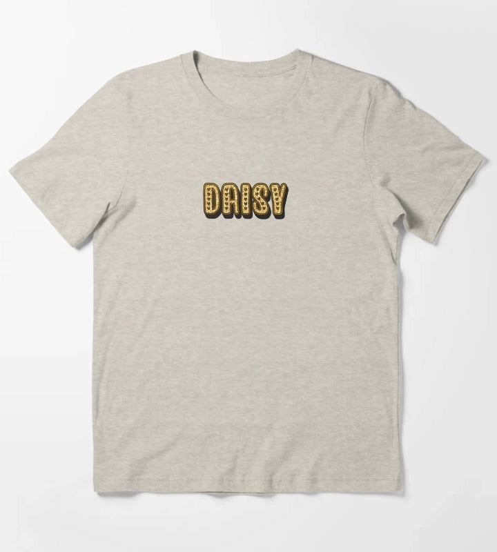Daisy Personalized Name Funny Cool Custom Gift for Women Girls T-Shirt Cream