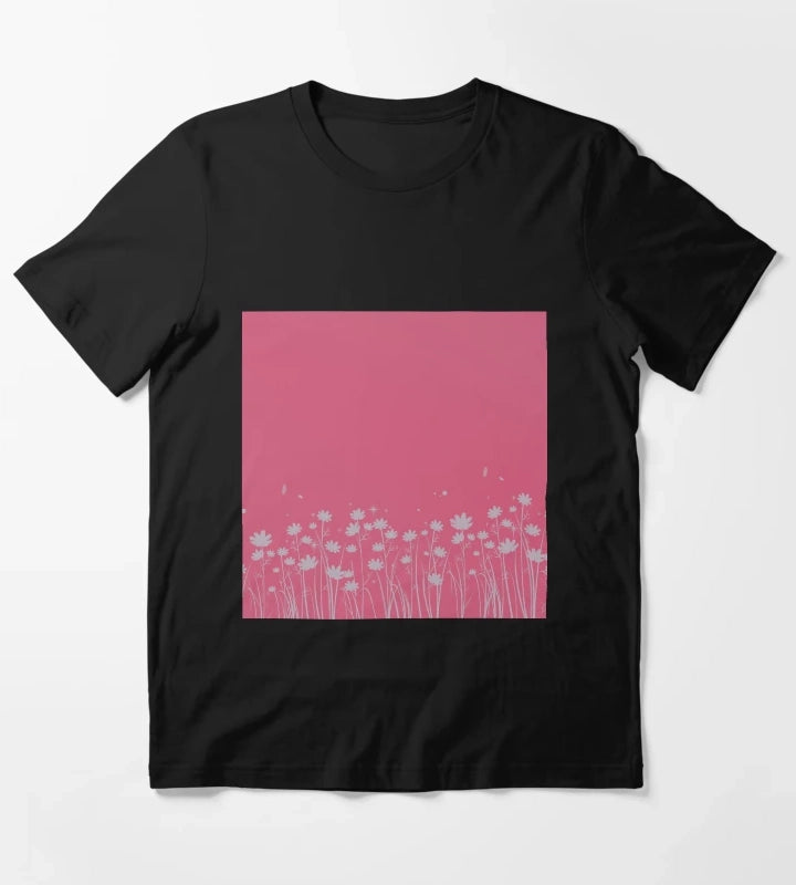 Daisy Pink Pattern T-Shirt