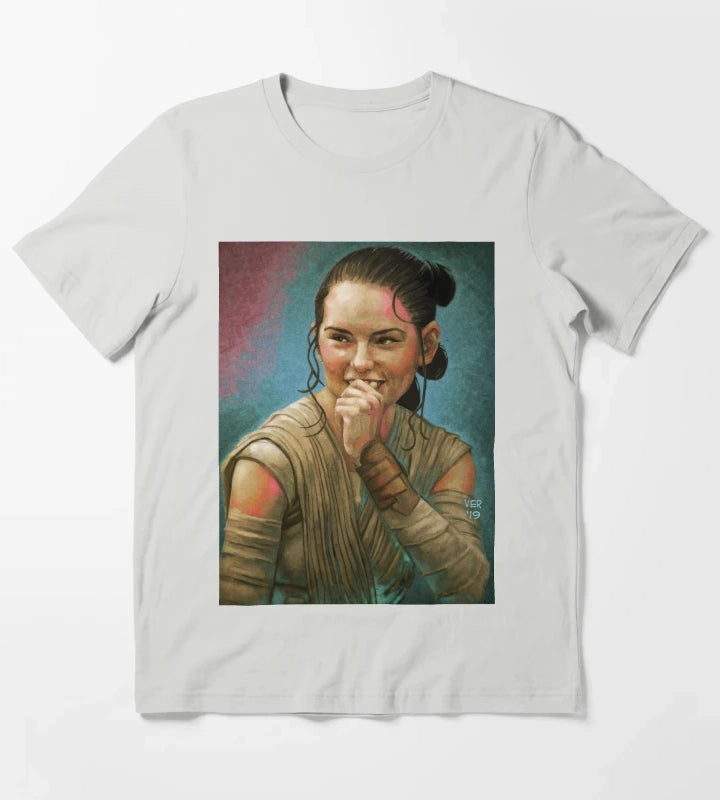 Daisy Smile T-Shirt Light Grey