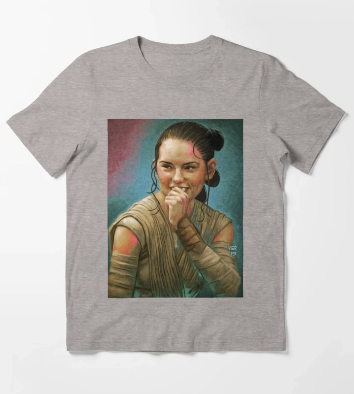 Daisy Smile T-Shirt Heather Grey
