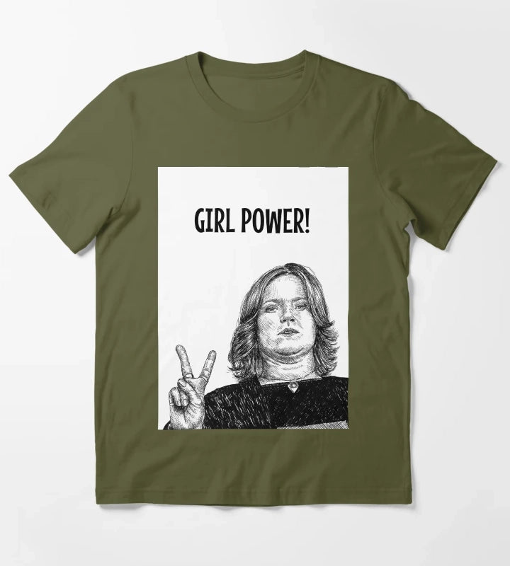 Daisy Steiner Spaced Girl Power T-Shirt Olive Green