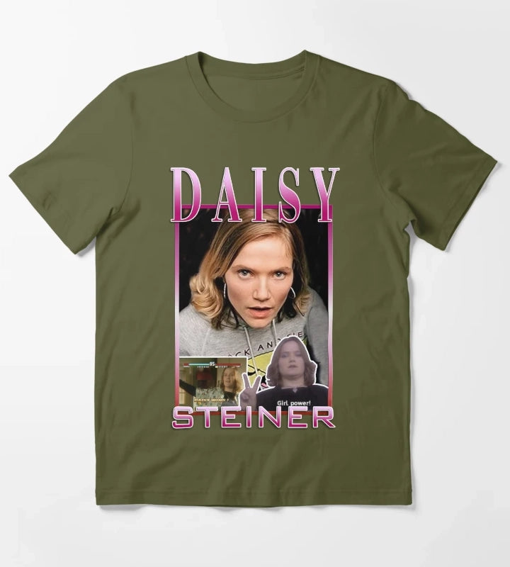 Daisy Steiner Spaced Tribute T-Shirt Olive Green