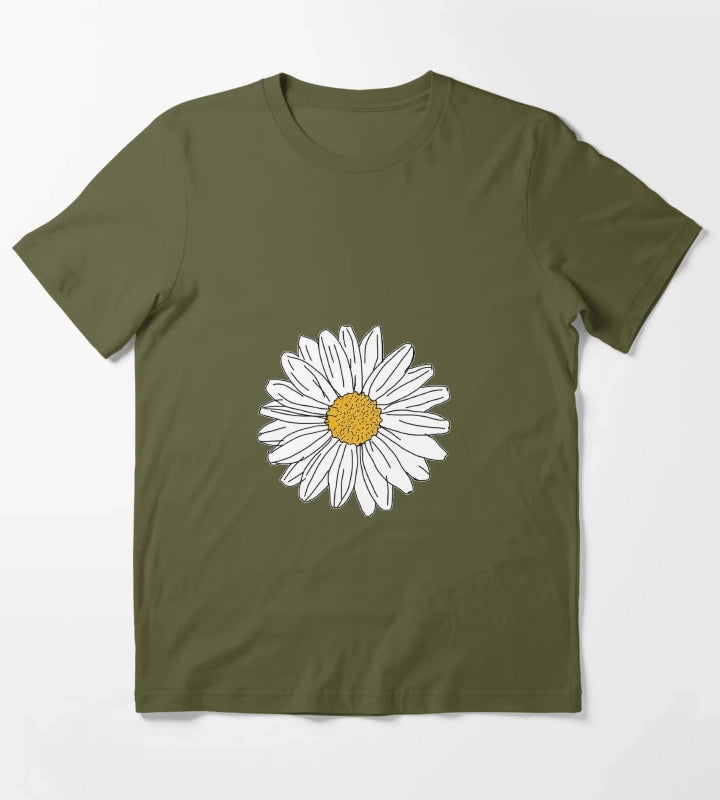Daisy T-Shirt Olive Green