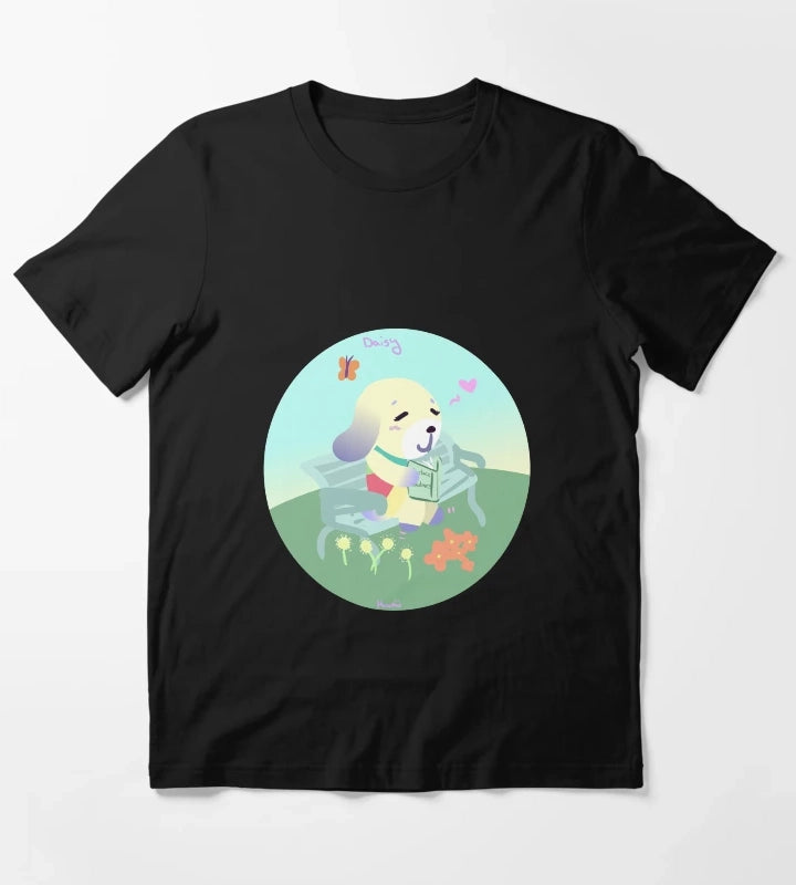 Daisy The Dog Enjoying A nice Book T-Shirt