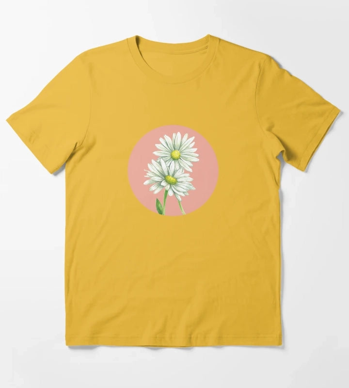 Daisy Watercolor T-Shirt Yellow
