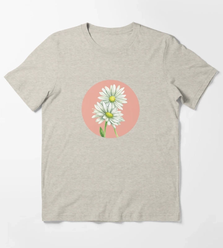 Daisy Watercolor T-Shirt Cream