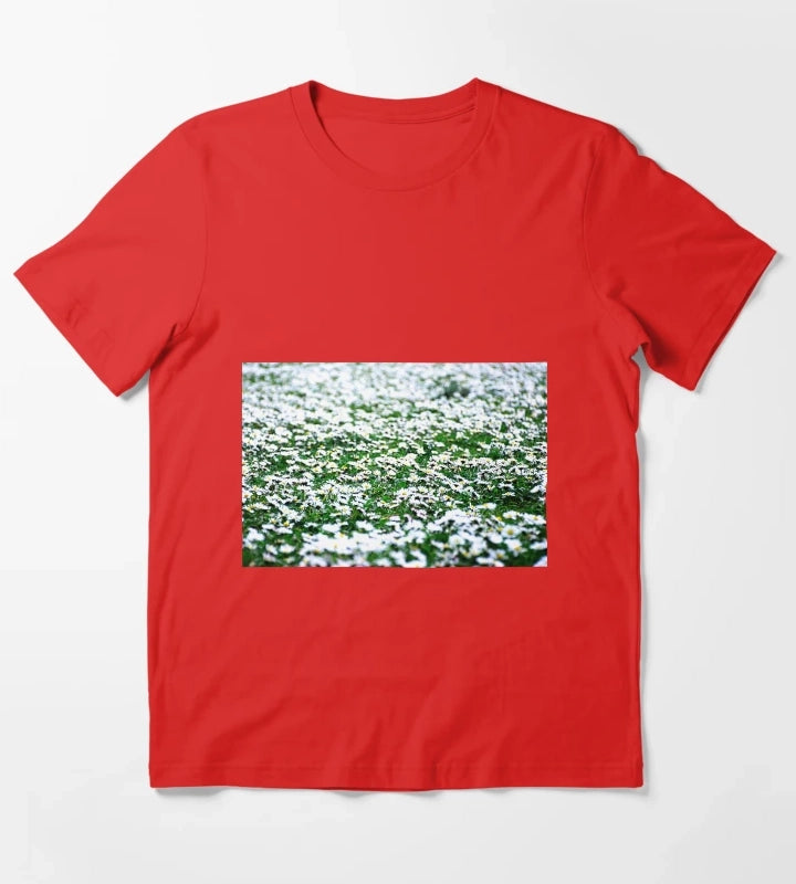 Daisy bloom artwork T-Shirt Red