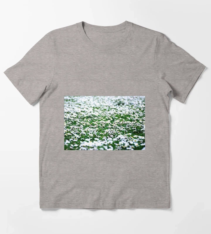 Daisy bloom artwork T-Shirt Heather Grey