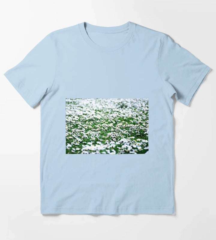 Daisy bloom artwork T-Shirt Sky Blue