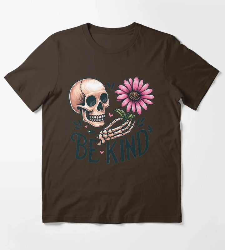 Daisy flower Be Kind T-Shirt Brown