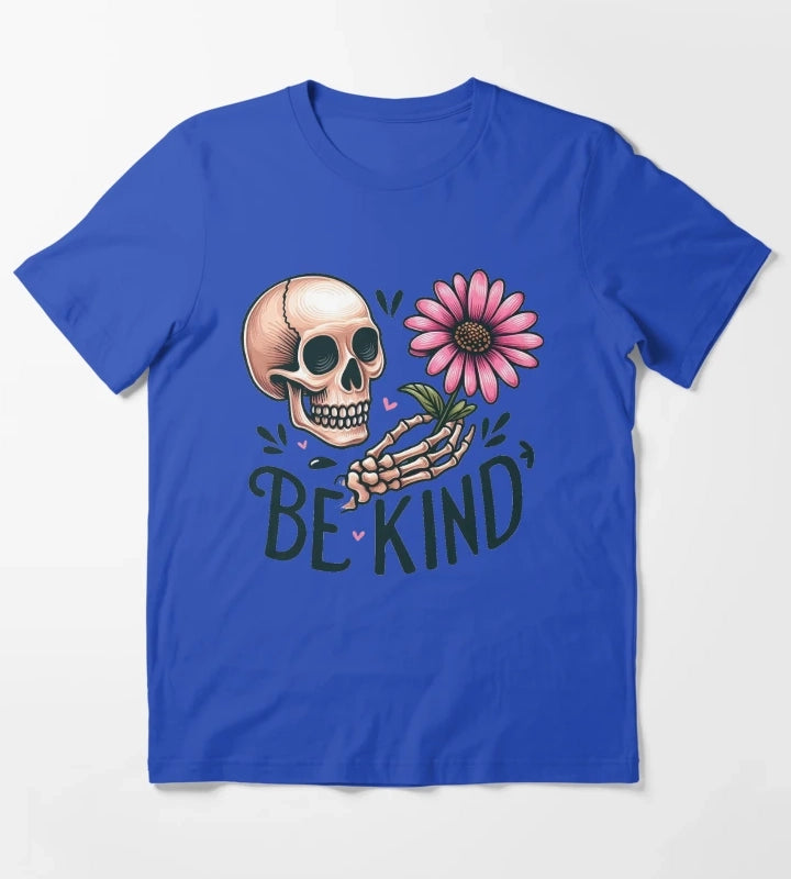 Daisy flower Be Kind T-Shirt Blue