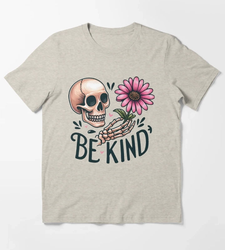 Daisy flower Be Kind T-Shirt Cream