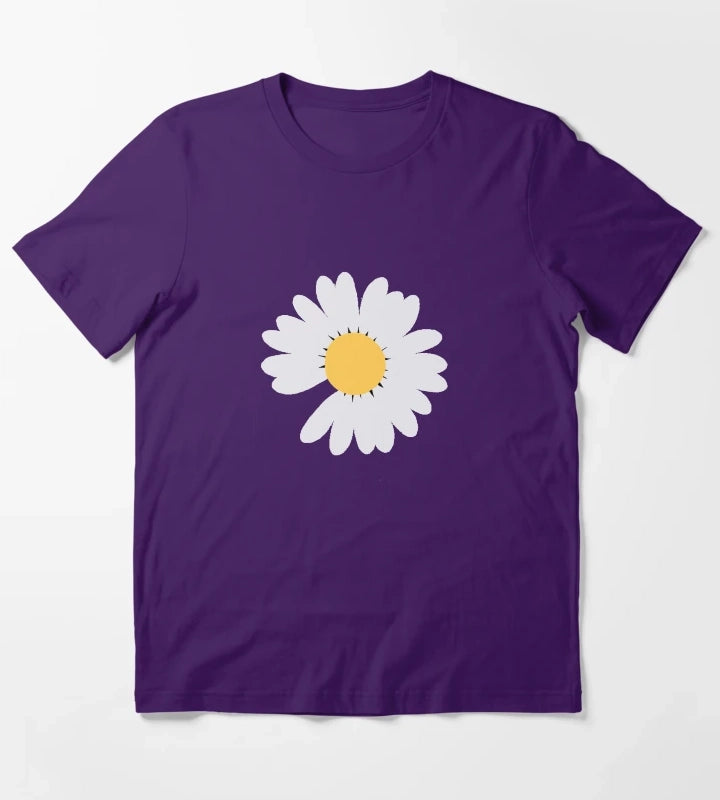 Daisy flower T-Shirt Purple