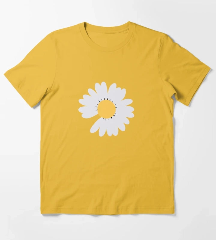 Daisy flower T-Shirt Yellow