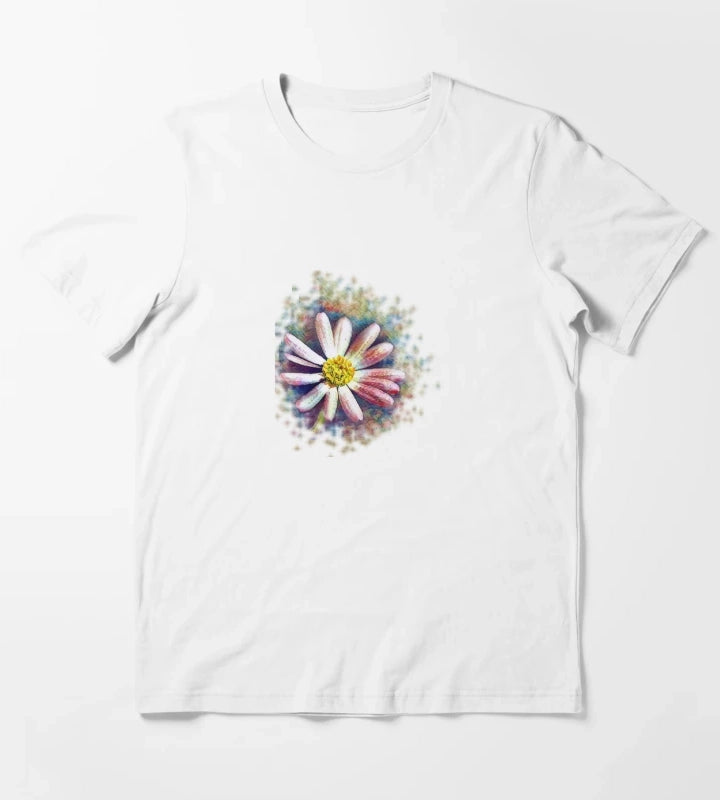Daisy flower art T-Shirt White