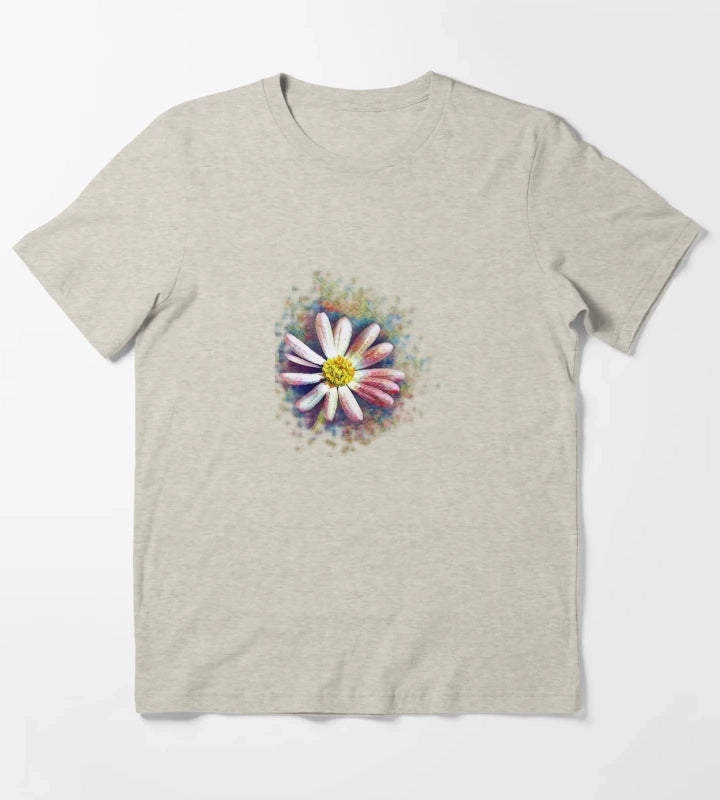 Daisy flower art T-Shirt Cream