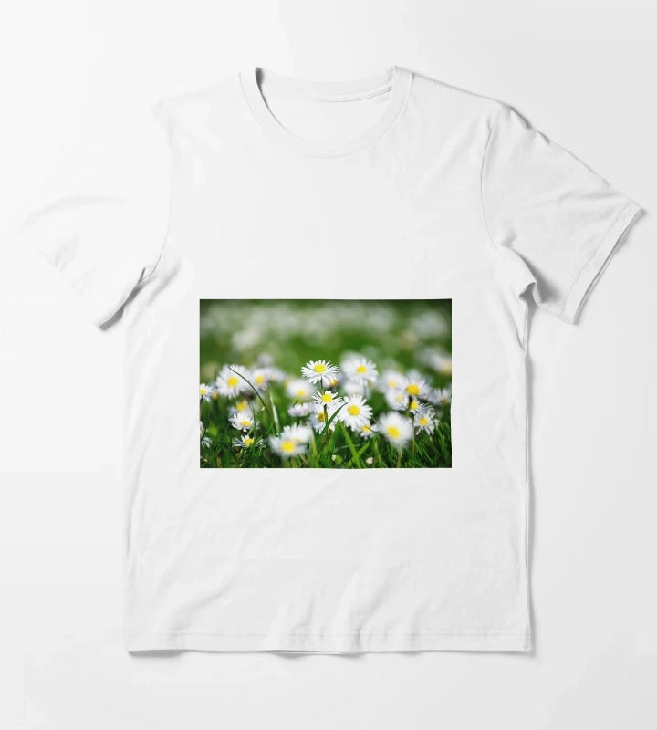 Daisy land art work T-Shirt White