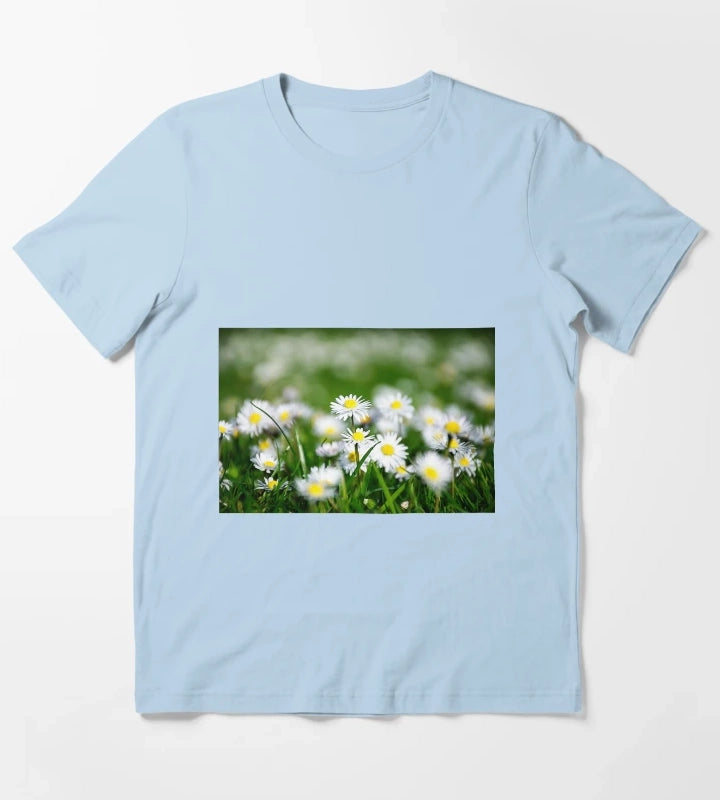 Daisy land art work T-Shirt Sky Blue