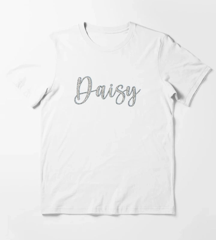 Daisy name Dalmatian pattern Daisy first name T-Shirt White