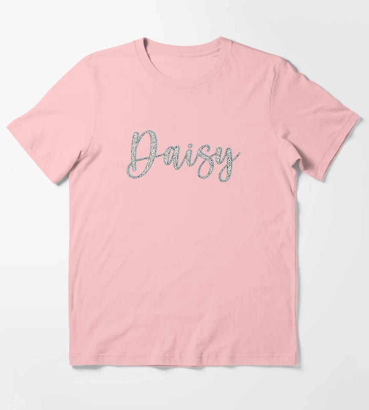 Daisy name Dalmatian pattern Daisy first name T-Shirt Dark Grey