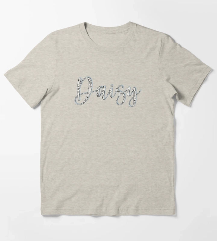 Daisy name Dalmatian pattern Daisy first name T-Shirt Cream