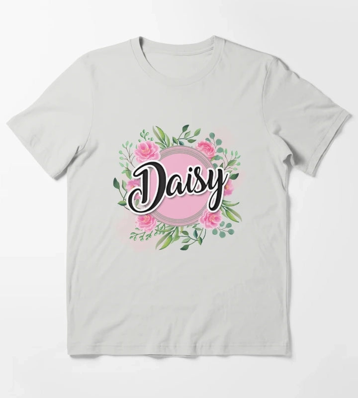 Daisy name T-Shirt Light Grey