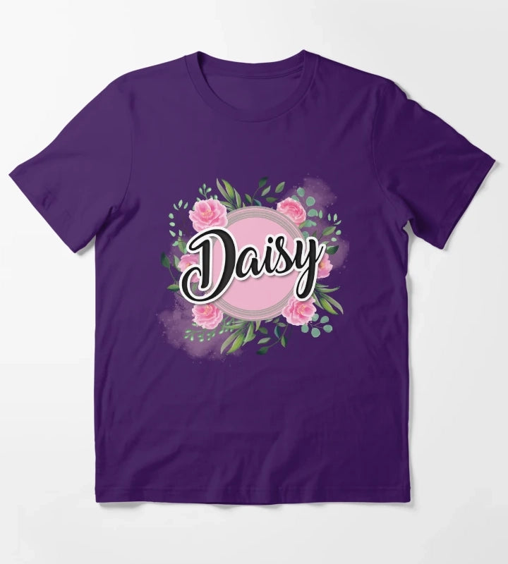Daisy name T-Shirt Purple