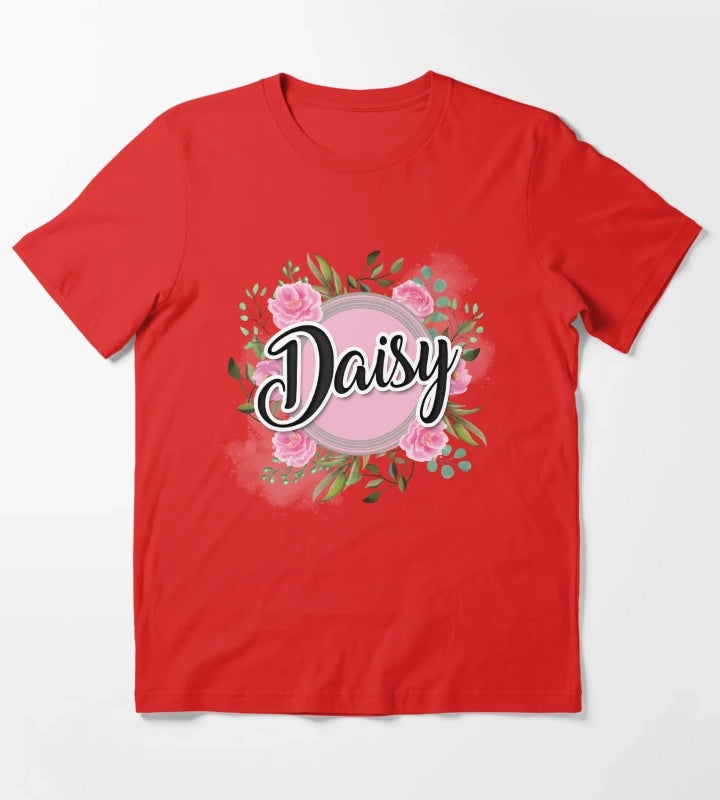 Daisy name T-Shirt Red