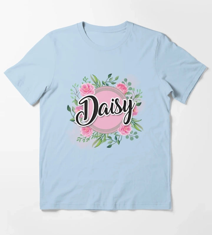 Daisy name T-Shirt Sky Blue
