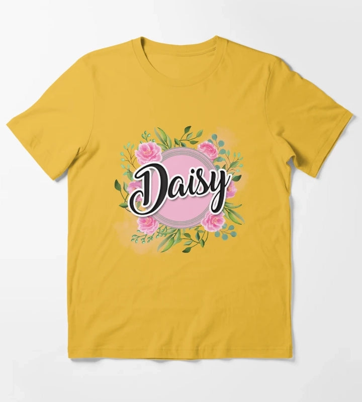 Daisy name T-Shirt Yellow