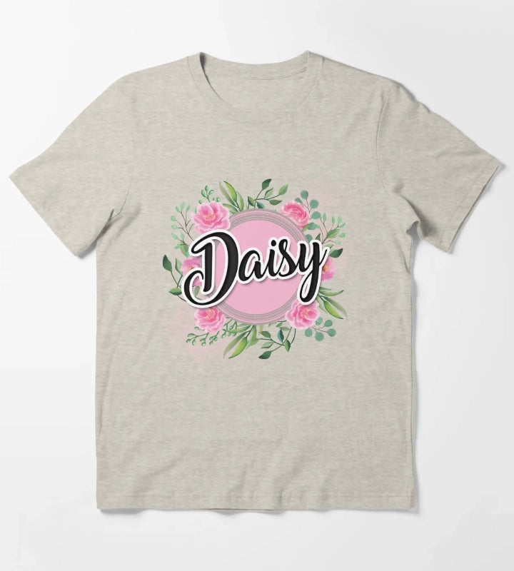 Daisy name T-Shirt Cream