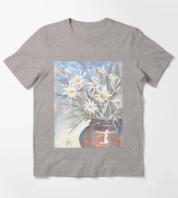 Daisy pot T-Shirt Heather Grey